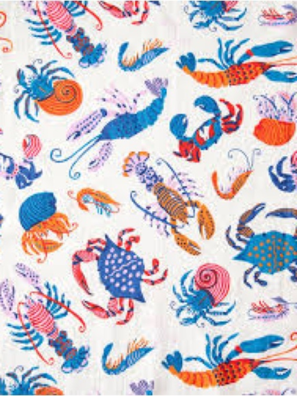 NWT Print Fresh Pretty Pinchers Crustacean Crab Lobster Pajama Sleep Sea Dress